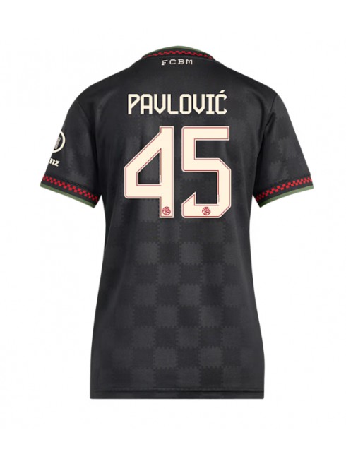 Bayern Munich Aleksandar Pavlovic #45 Replika Tredje Kläder Dam 2025-26 Kortärmad Bayern Munich Aleksandar Pavlovic #45 Replika Tredje Kläder Dam 2025-26 Kortärmad